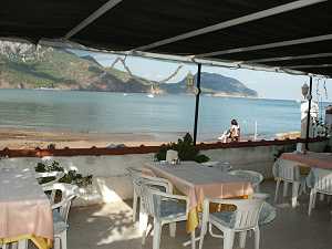 Koreli Hotel Adrasan, Restaurant direkt am Strand 